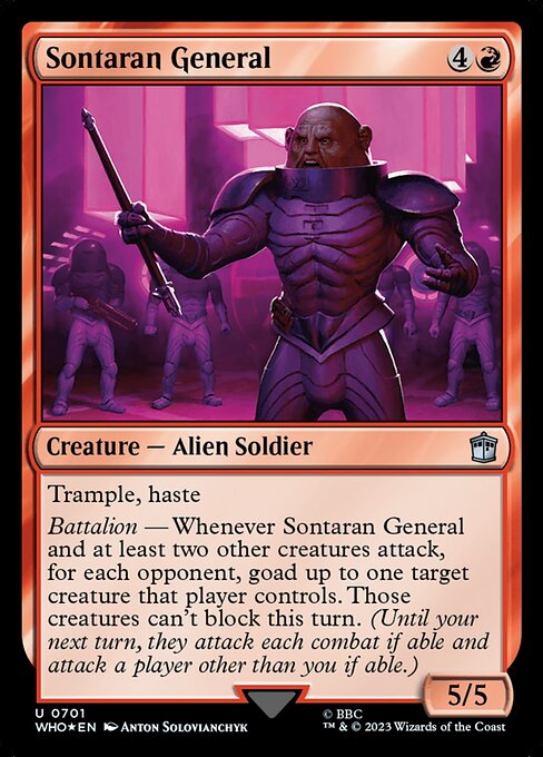 WHO: Sontaran General (Surge Foil)