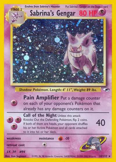 Sabrina's Gengar 014/132 Unlimited Gym Heroes