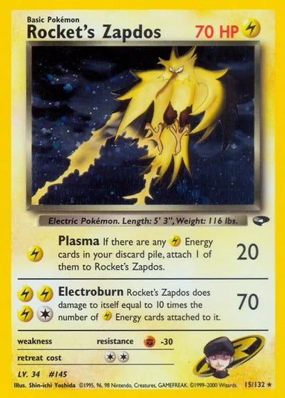 Rocket's Zapdos 015/132 Unlimited Gym Challenge