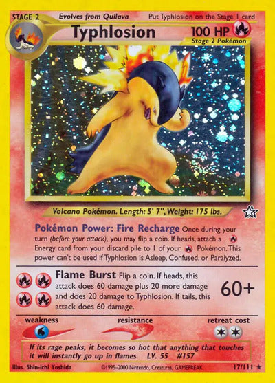 Typhlosion (17) 017/111 Unlimited Neo Genesis