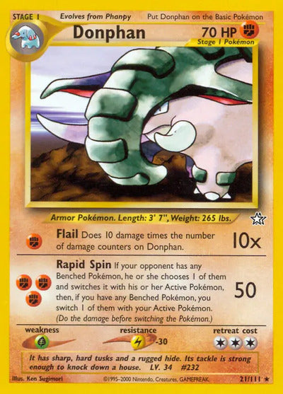 Donphan 021/111 Unlimited Neo Genesis