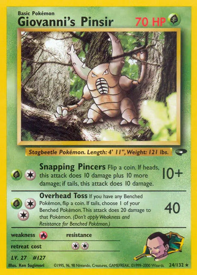 Giovanni's Pinsir 024/132 Unlimited Gym Challenge