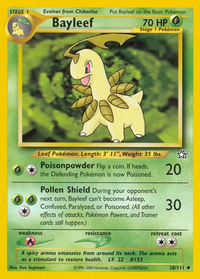 Bayleef (28) 028/111 Unlimited Neo Genesis