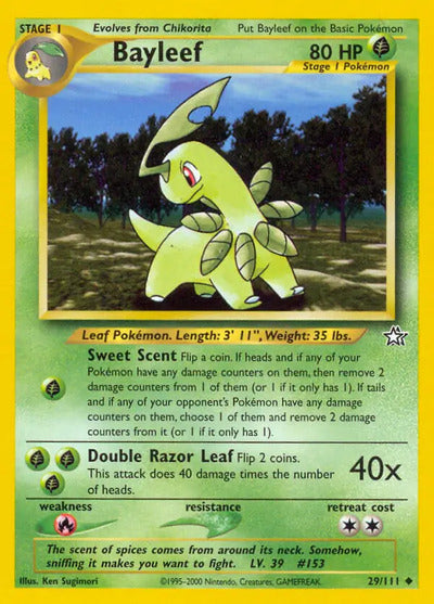 Bayleef (29) 029/111 Unlimited Neo Genesis