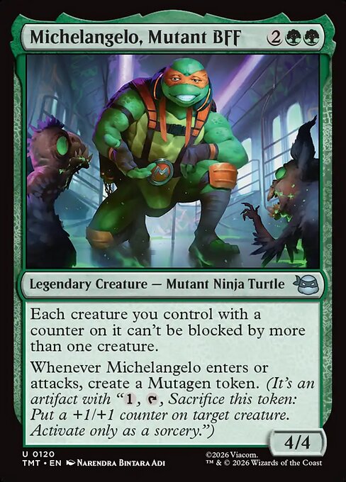 TMT: Michelangelo, Mutant BFF (Foil)