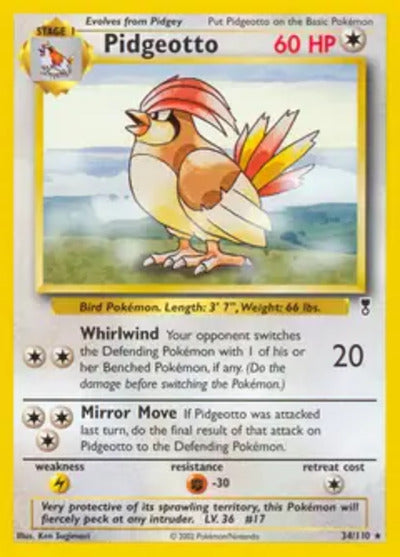 Pidgeotto 034/110 Unlimited Legendary Collection