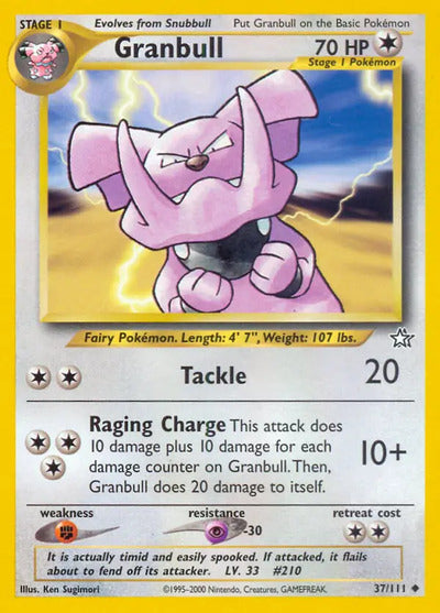 Granbull 037/111 Unlimited Neo Genesis