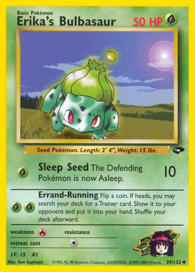 Erika's Bulbasaur 039/132 Unlimited Gym Challenge