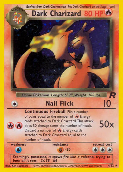 Dark Charizard (4) 04/82 Unlimited Team Rocket