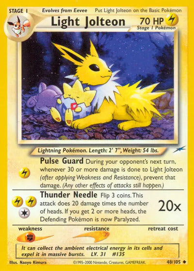 Light Jolteon 048/105 Unlimited Neo Destiny