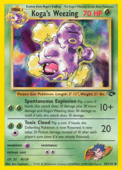 Koga's Weezing 050/132 Unlimited Gym Challenge