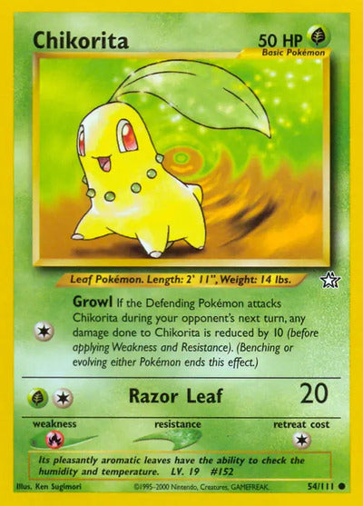 Chikorita (54) 054/111 Unlimited Neo Genesis