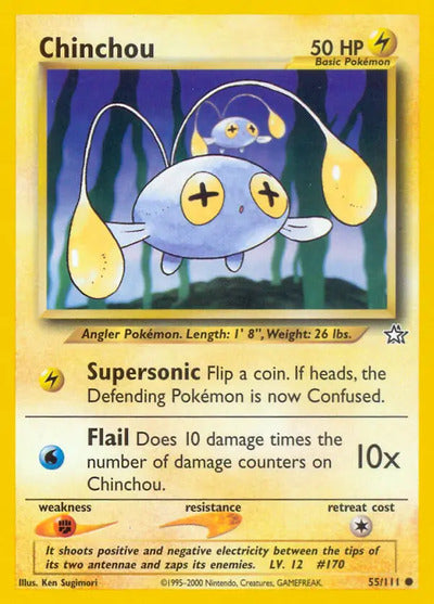 Chinchou 055/111 Unlimited Neo Genesis