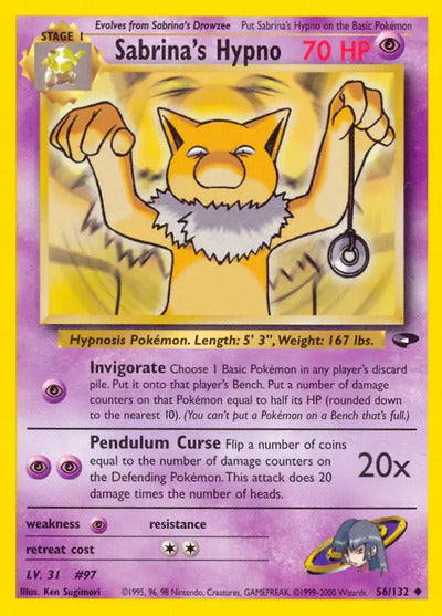 Sabrina's Hypno 056/132 Unlimited Gym Challenge