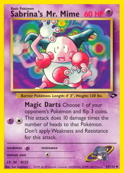 Sabrina's Mr. Mime 059/132 Unlimited Gym Challenge
