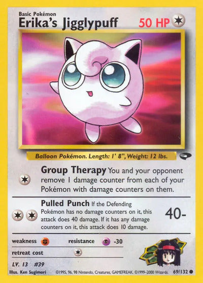 Erika's Jigglypuff 069/132 Unlimited Gym Challenge