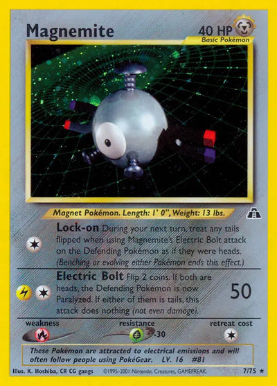 Magnemite (7) 07/75 Unlimited Neo Discovery