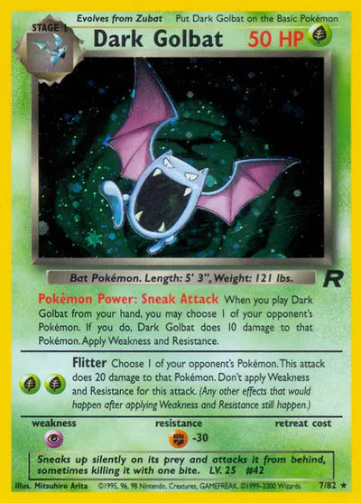 Dark Golbat (7) 07/82 Unlimited Team Rocket