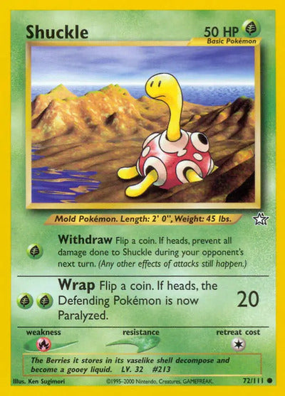 Shuckle 072/111 Unlimited Neo Genesis