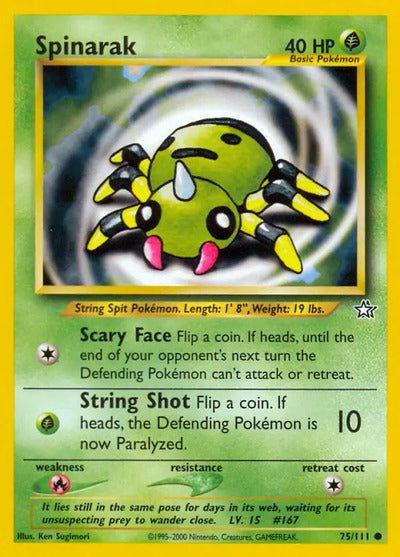 Spinarak 075/111 Unlimited Neo Genesis