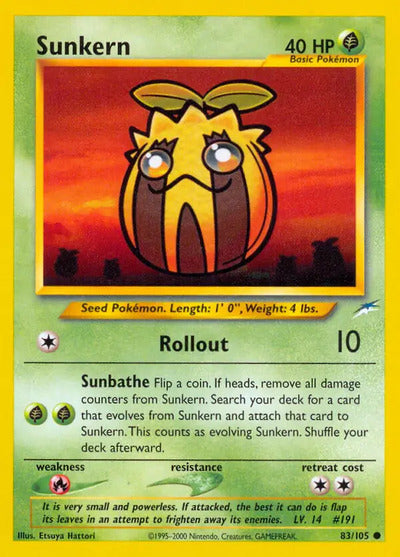 Sunkern 083/105 Unlimited Neo Destiny