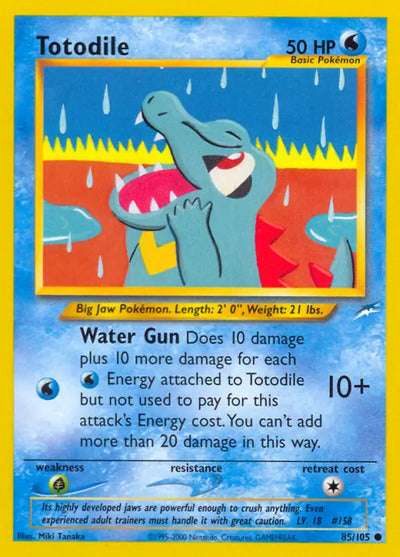 Totodile 085/105 Unlimited Neo Destiny