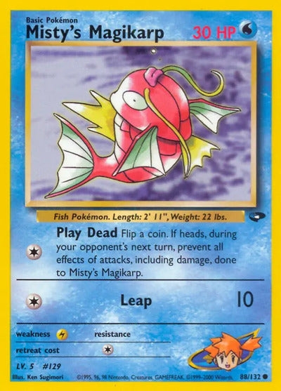 Misty's Magikarp 088/132 Unlimited Gym Challenge