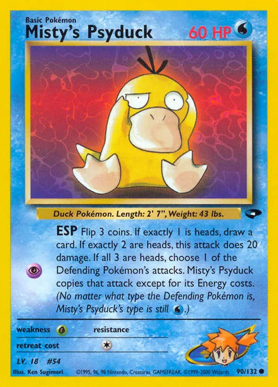Misty's Psyduck 090/132 Unlimited Gym Challenge