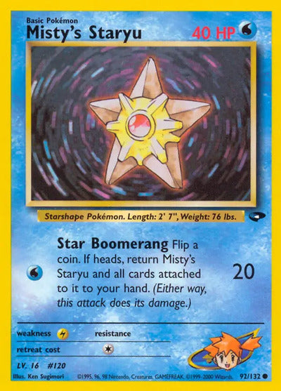 Misty's Staryu 092/132 Unlimited Gym Challenge