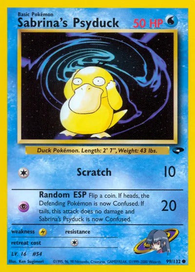 Sabrina's Psyduck 099/132 Unlimited Gym Challenge