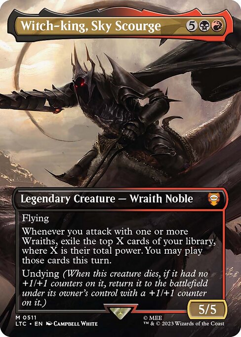 LTC: Witch-king, Sky Scourge (Borderless) (Foil)