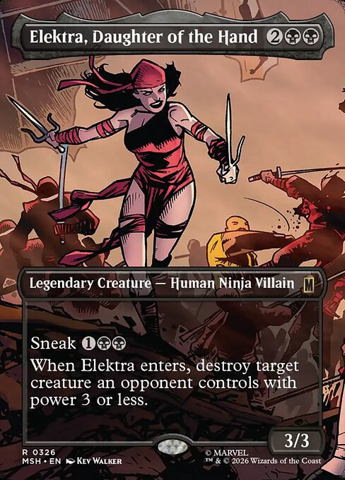 MSH: Elektra, Daughter of the Hand (Borderless)
