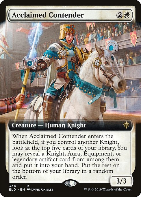 ELD: Acclaimed Contender (Extended Art) (Foil)