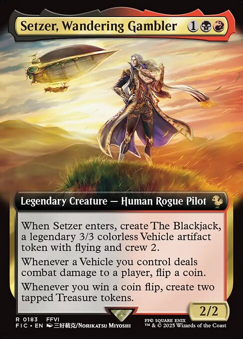 FIC: Setzer, Wandering Gambler (Extended Art) (Foil)