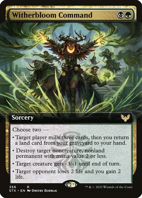 STX: Witherbloom Command (Extended Art) (Foil)