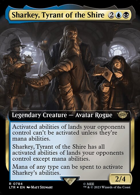 LTR: Sharkey, Tyrant of the Shire (Extended Art) (Surge Foil)