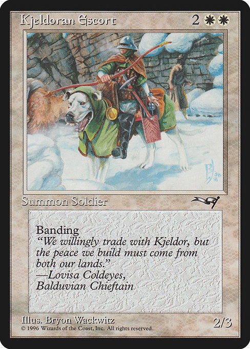 ALL: Kjeldoran Escort (Green Blanketed Dog)