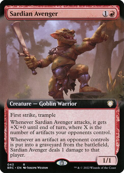 BRC: Sardian Avenger (Extended Art) (Foil)