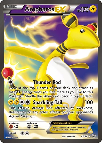 AOR: Ampharos EX (87 Full Art) (Holofoil)