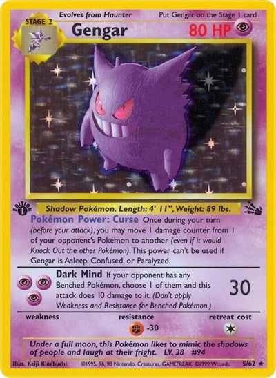 FO: Gengar (5) (1st Edition Holofoil)