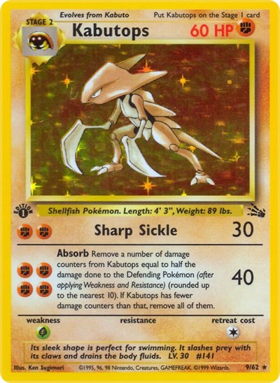 FO: Kabutops (9) (1st Edition Holofoil)
