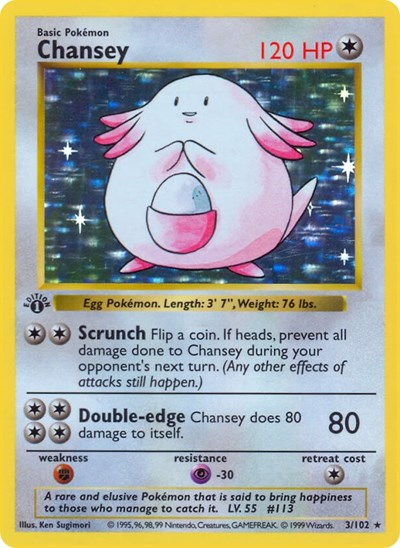 BSS: Chansey (1st Edition Holofoil)