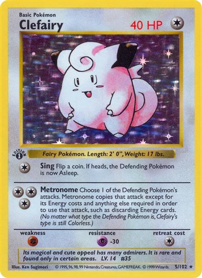 BSS: Clefairy (1st Edition Holofoil)