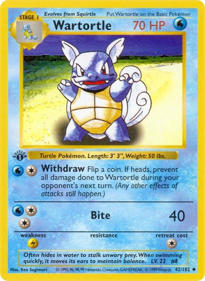 BSS: Wartortle (1st Edition)