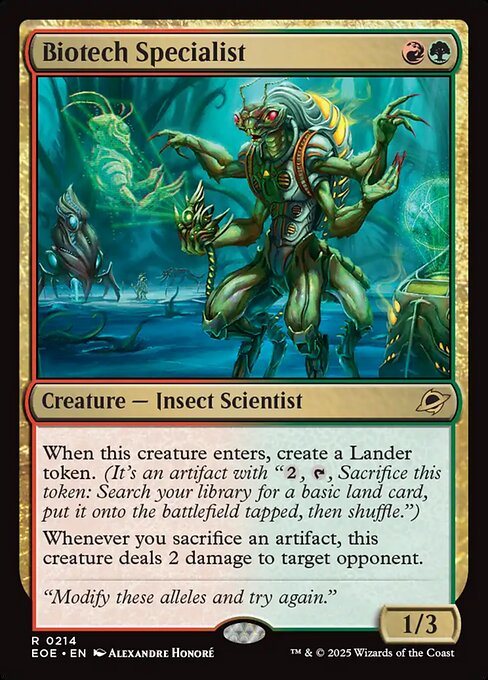 EOE: Biotech Specialist