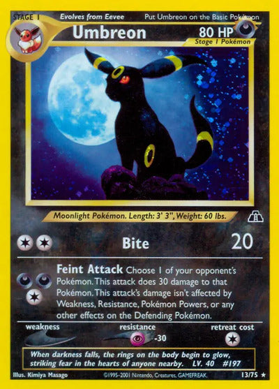 Umbreon (13) 13/75 Unlimited Neo Discovery
