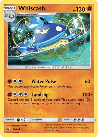 SM02: Whiscash (Reverse Holofoil)