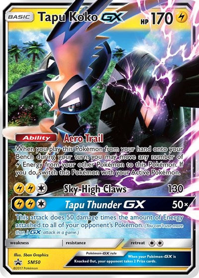 SMP: Tapu Koko GX - SM50 (Holofoil)