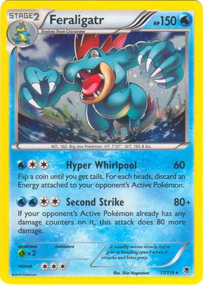 BLE: Feraligatr - 17/119 (Cosmos Holo) (Holofoil)
