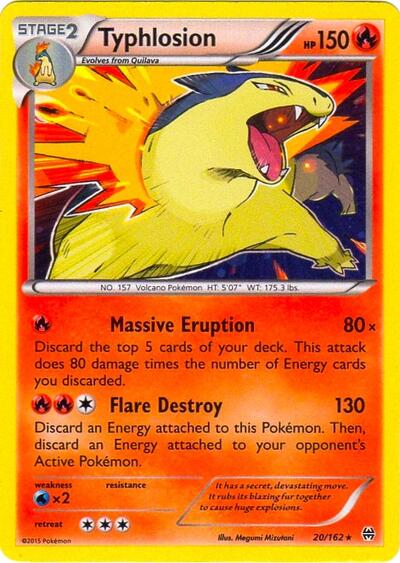 BLE: Typhlosion - 20/162 (Cosmos Holo) (Holofoil)